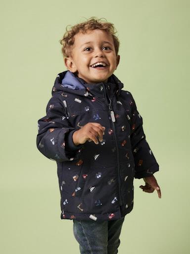 Otroška zimska jakna za fante Max AOP