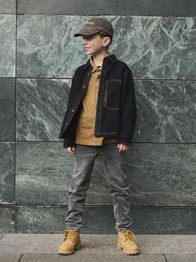 Otroške kosmatene jeans hlače za fante S