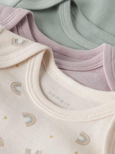 Otroški body za dekleta, 3 kosi