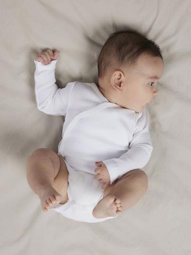 Otroški unisex body na preklop, 2 kosa