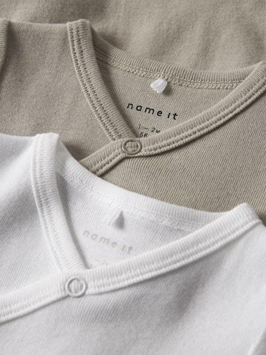 Otroški unisex body na preklop, 2 kosa