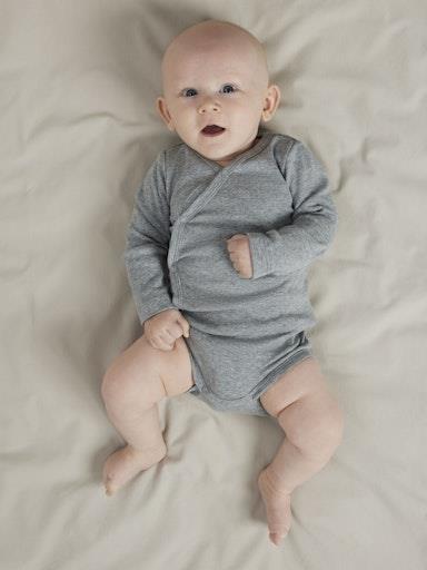 Otroški unisex body na preklop, 2 kosa