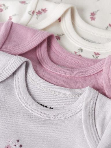 Otroški body za dekleta, 3 kosi