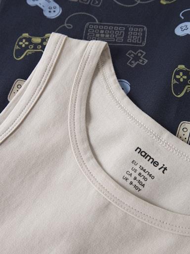 Otroška spodnja majica za fante, 2 kosa