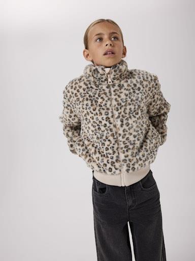 Otroška jakna iz umetnega krzna Mila