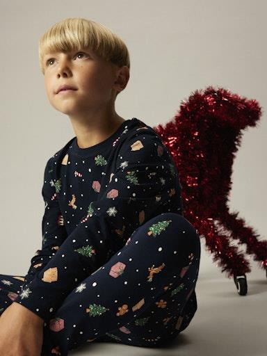 Otroška unisex božična pižama Vismas